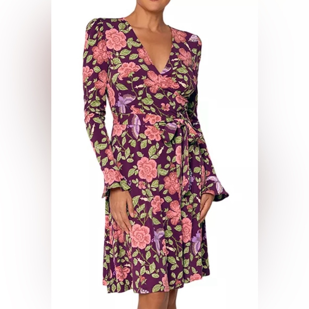 Leota Women's Rosalia Faux Wrap Dress size S